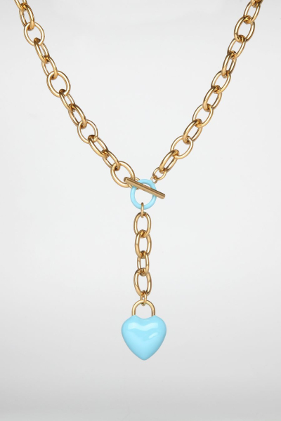 Ожерелье.For Art's Sake The Kiss Necklace Blue
